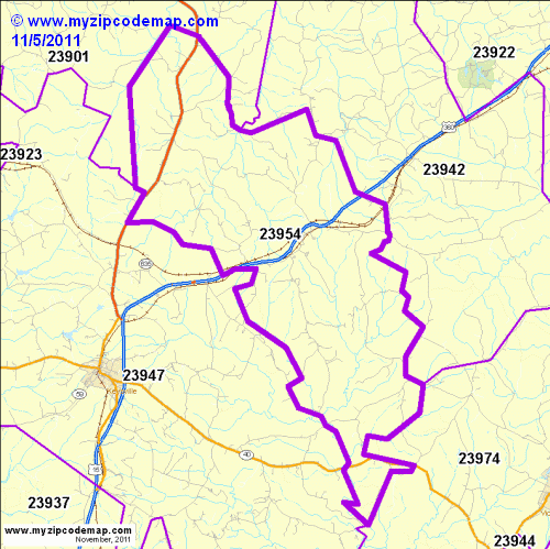 map of 23954