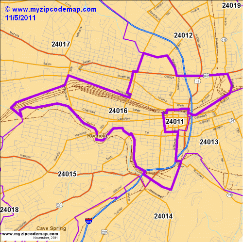 map of 24016