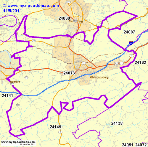 map of 24073
