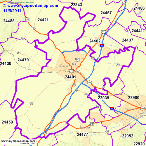 map of 24401