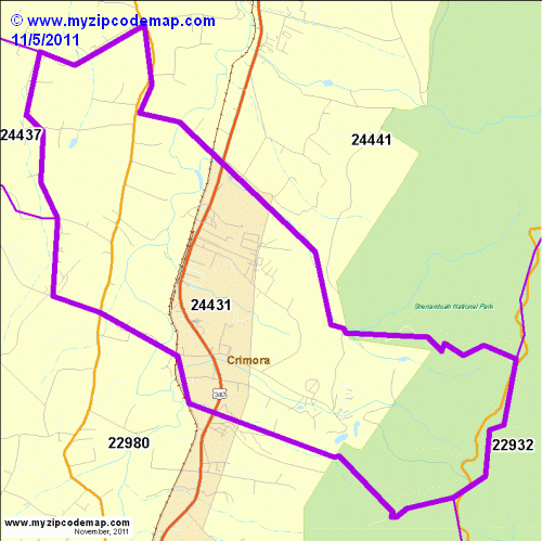 map of 24431