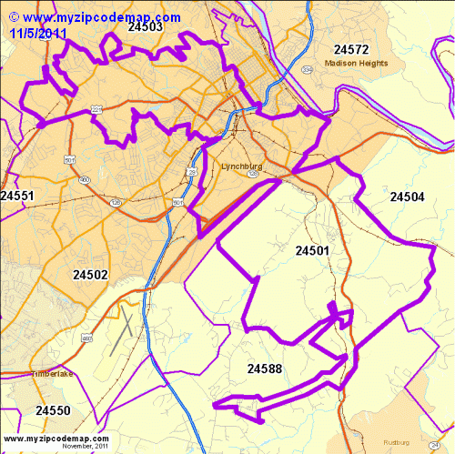 map of 24501