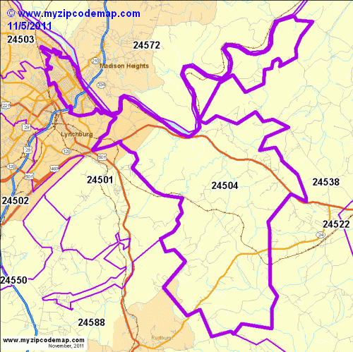 map of 24504