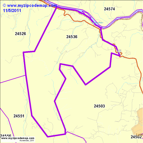 map of 24536