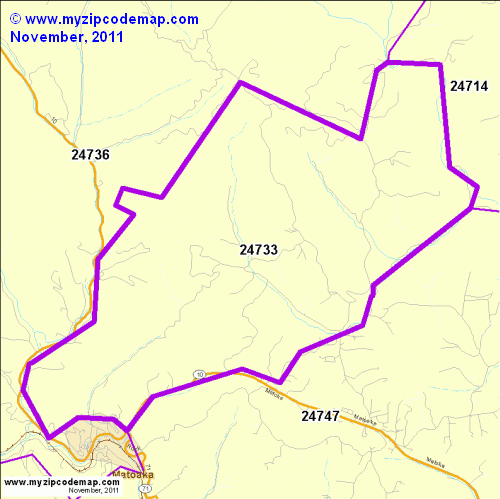 map of 24733