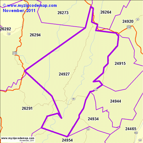 map of 24927