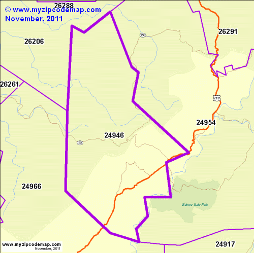 map of 24946