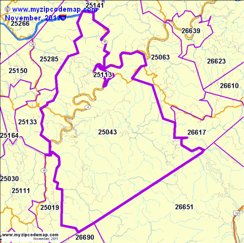 map of 25043