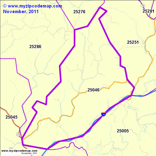 map of 25046