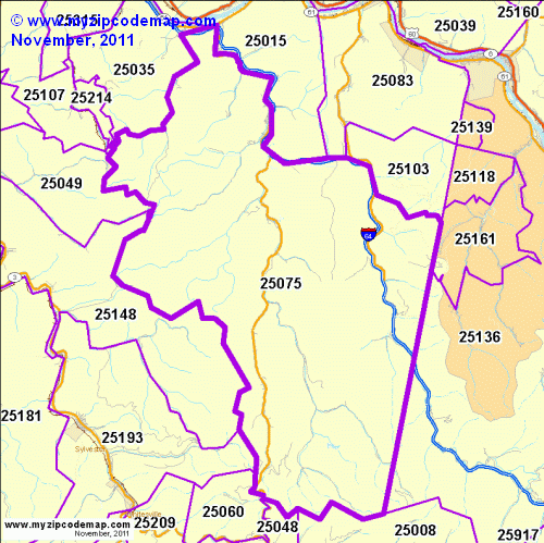 map of 25075