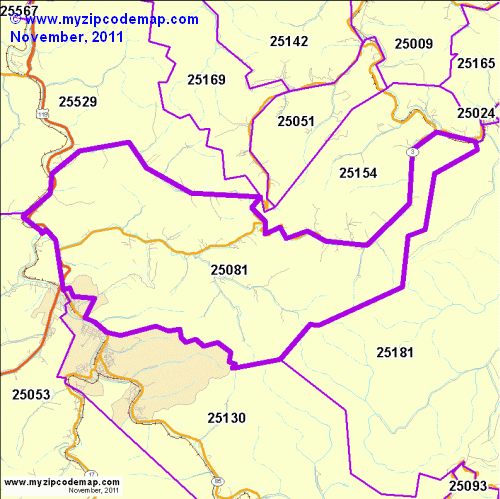 map of 25081