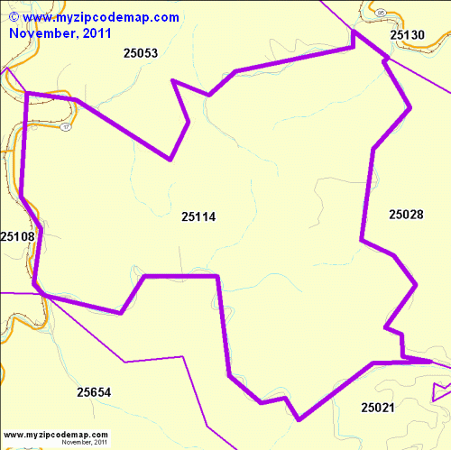 map of 25114
