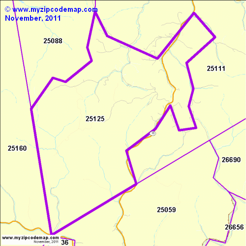 map of 25125