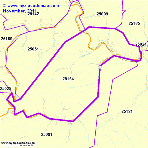 map of 25154