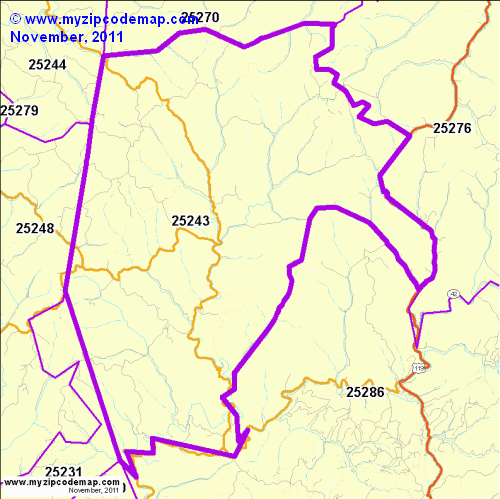 map of 25243
