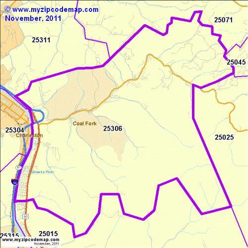 map of 25306