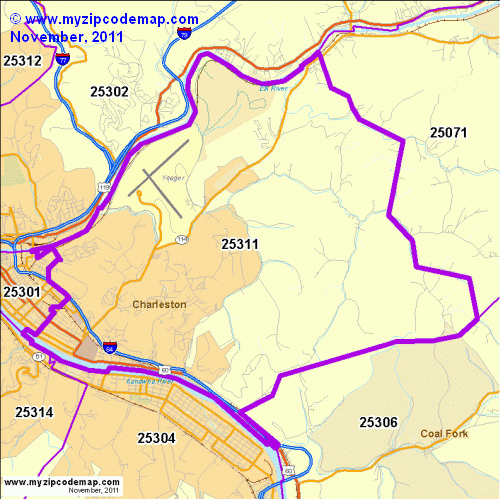 map of 25311
