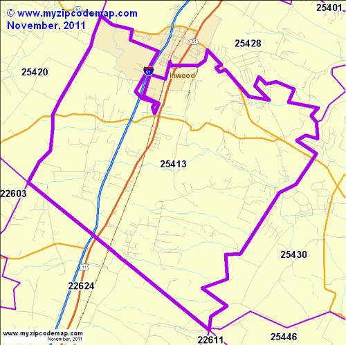 map of 25413