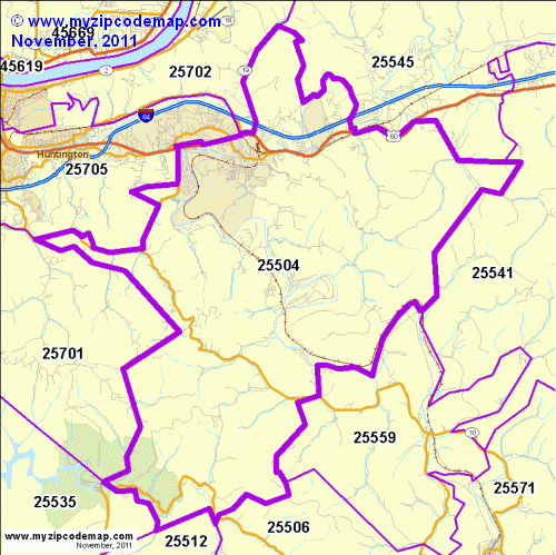map of 25504