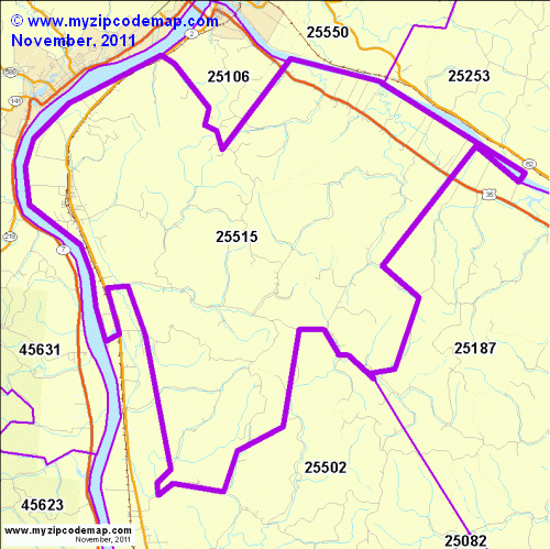 map of 25515