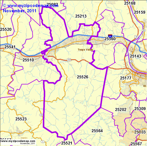 map of 25526