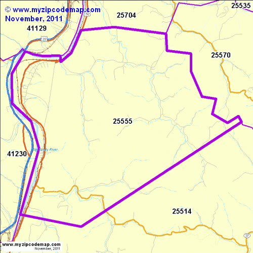 map of 25555