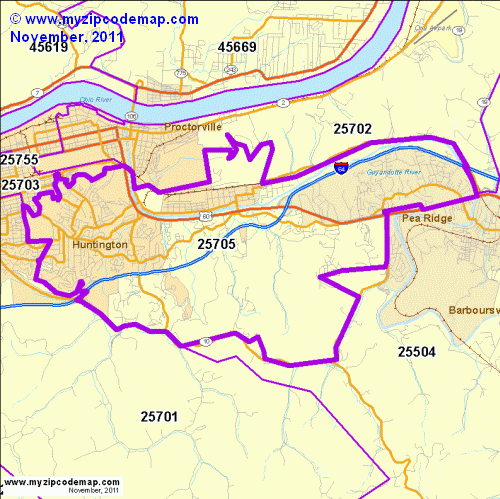 map of 25705