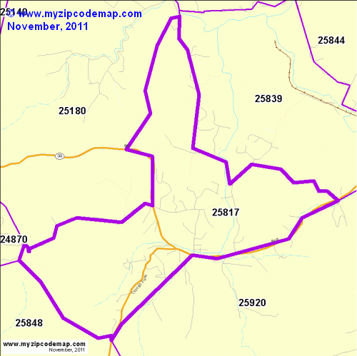 map of 25817