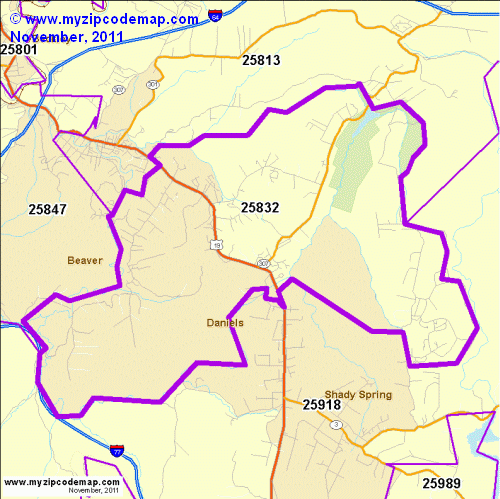 map of 25832