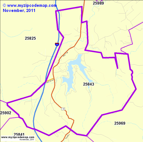 map of 25843