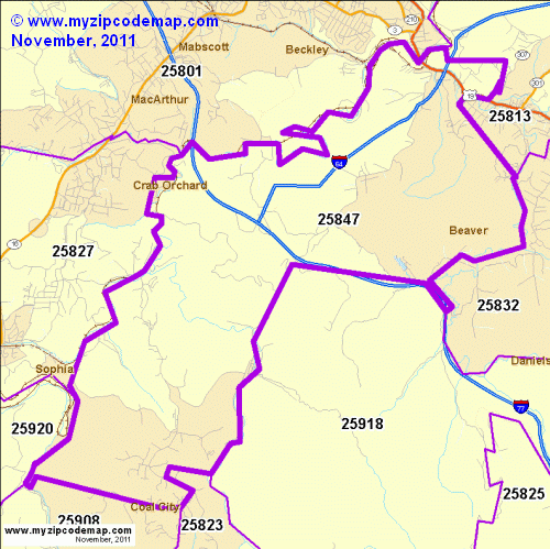 map of 25847