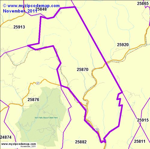 map of 25870