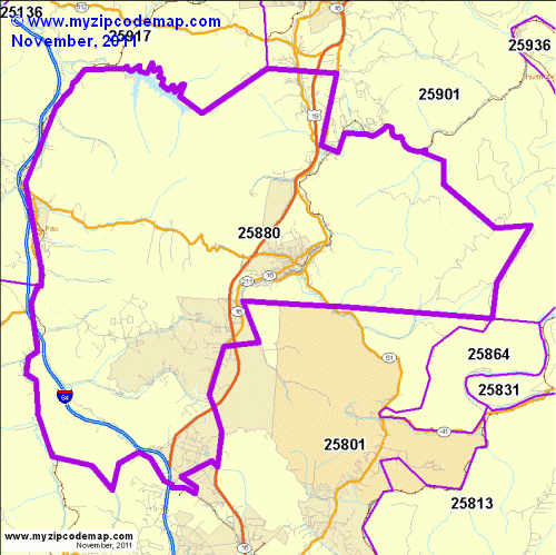 map of 25880