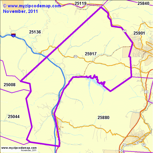 map of 25917