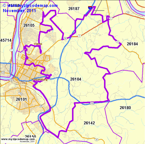 map of 26104