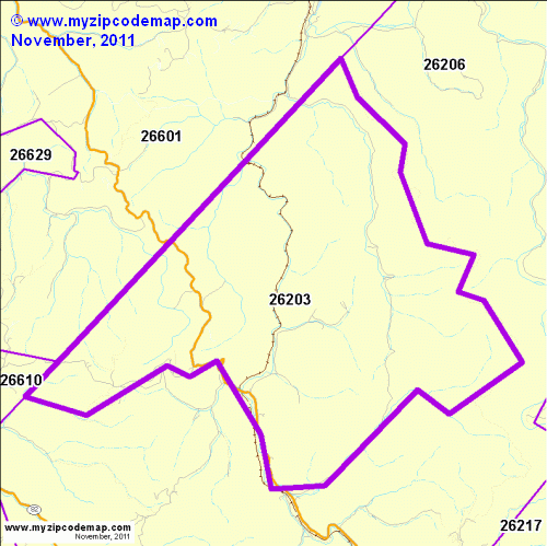 map of 26203