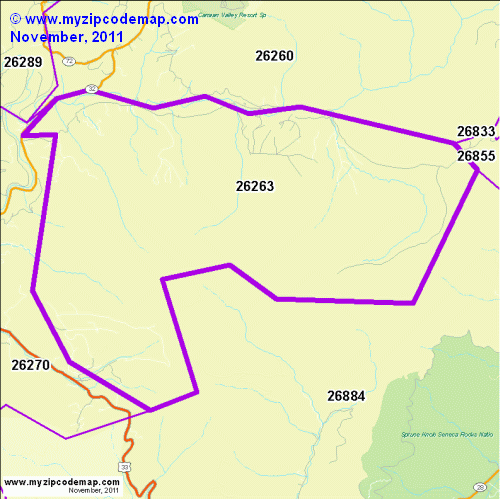 map of 26263