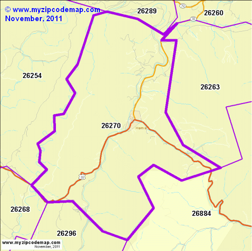 map of 26270