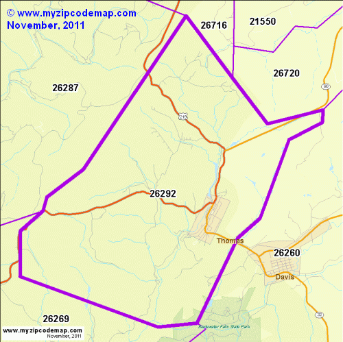 map of 26292