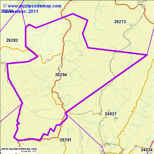 map of 26294