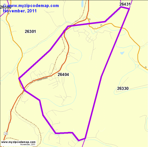 map of 26404