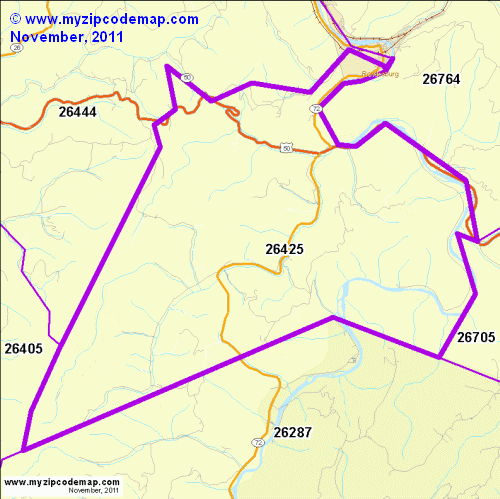 map of 26425