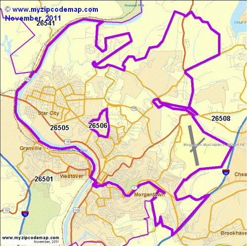 map of 26505