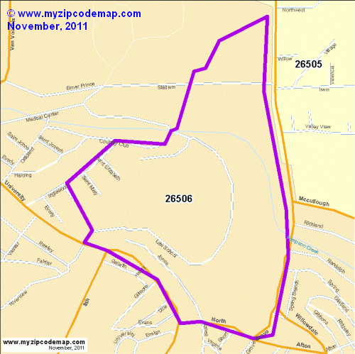 map of 26506