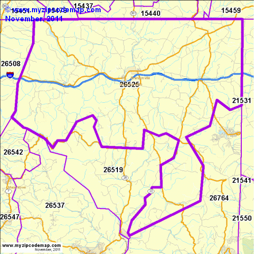 map of 26525