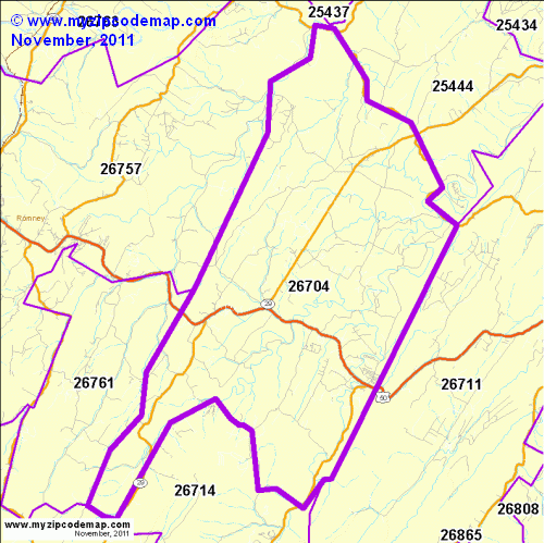 map of 26704
