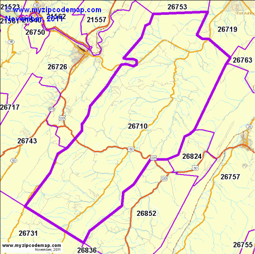map of 26710
