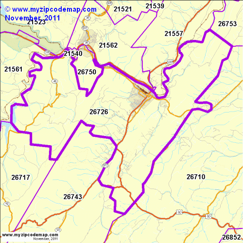 map of 26726