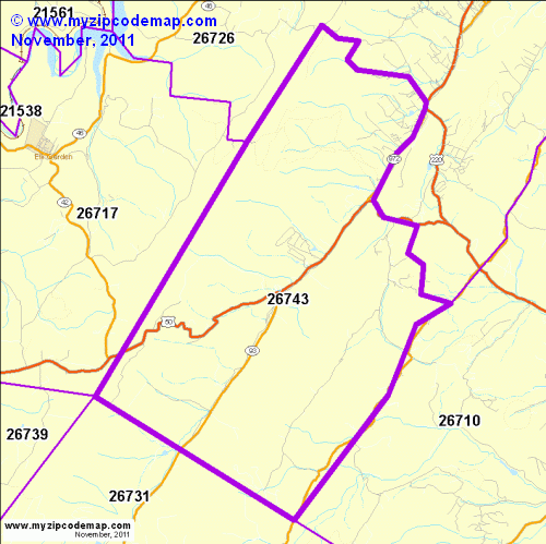 map of 26743