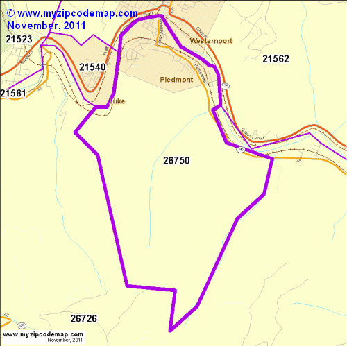 map of 26750
